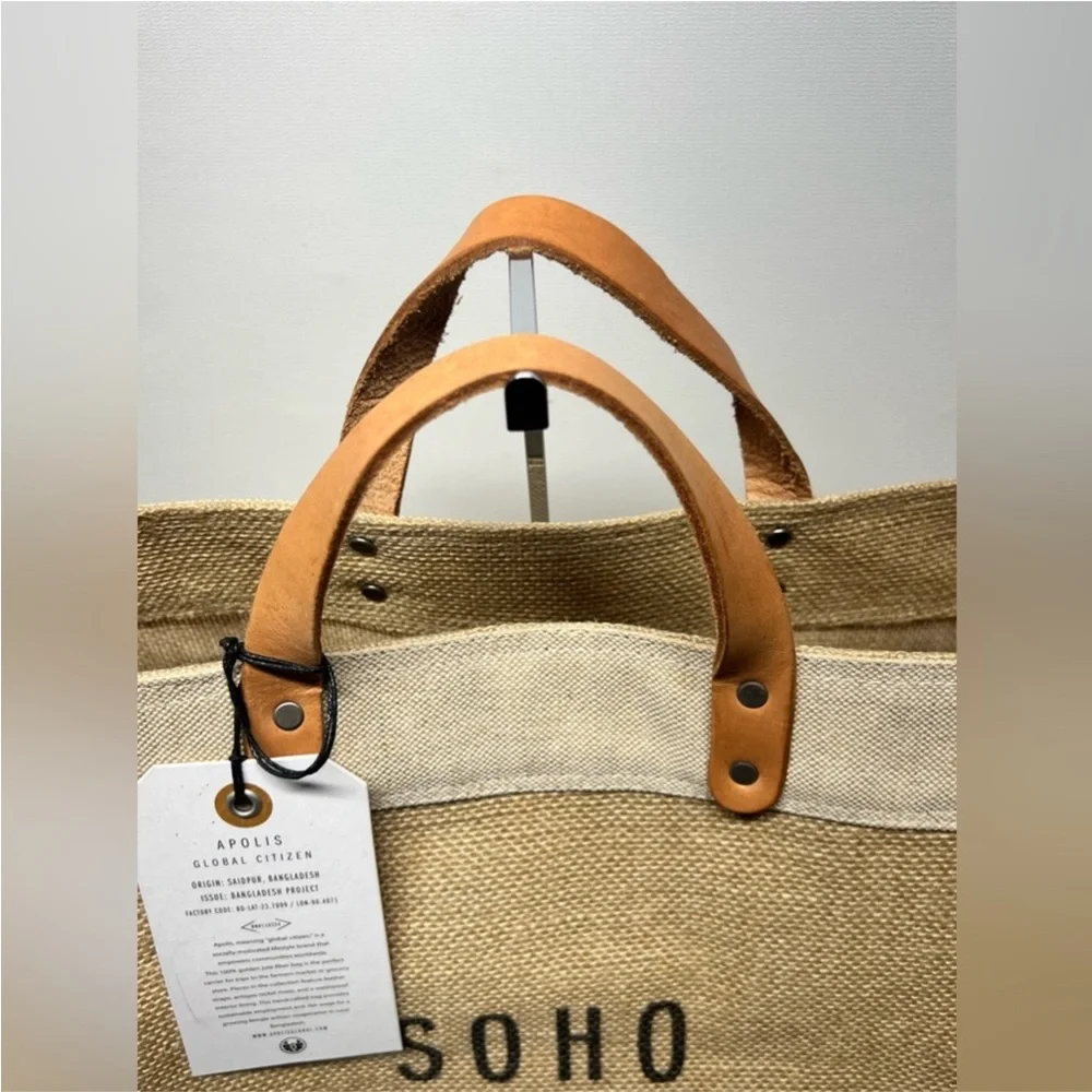 NWT! Apolis Global Citizen SOHO NEW YORK USA Market Bag Tote. OS - Picture 2 of 6